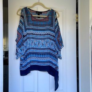 INC Sheer Split SleeveTop Size 16